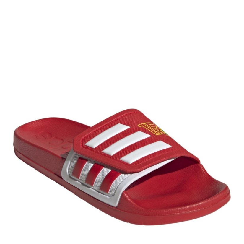 adidas Unisex Kids' Adilette TND Cloudfoam Quick-Drying Pool Sliders Vivid Red/White