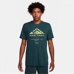 Nike Dri-FIT Men's Trail Running T- Shirt Deep Jungle