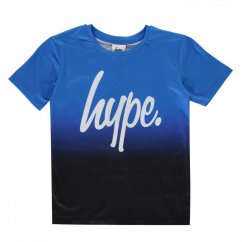 Hype Blue Fade Kids T-Shirt Black/Blue