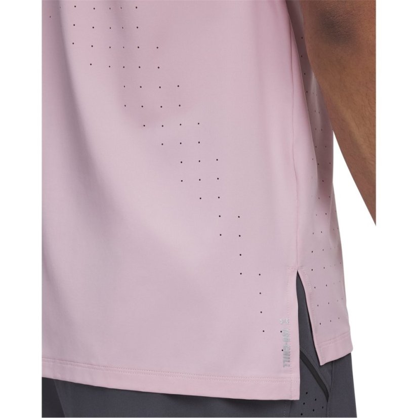 Under Armour Men's Launch Elite Short-Sleeve Performance Top Pink