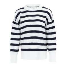 Miso Stripe Jumper Knitwear Women Black/White