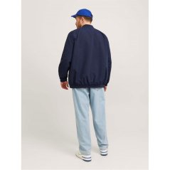 Jack and Jones Men's Rush Plus Size Long Sleeve Bomber Jacket Navy Blazer