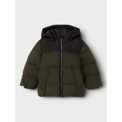 Name It Kids' Morning Hooded Short Puffer Jacket Rosin