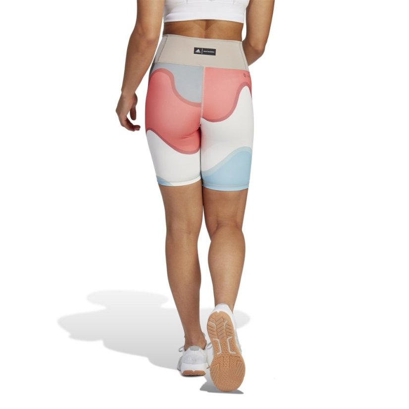 adidas X Marimekko Optime Bike Shorts Womens Iceblu/Clowhi