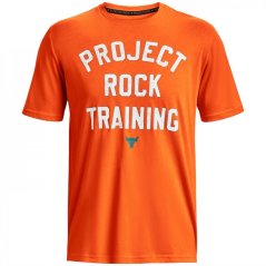 Under Armour Armour Ua Pjt Rock Training Ss T-Shirt Mens Orange