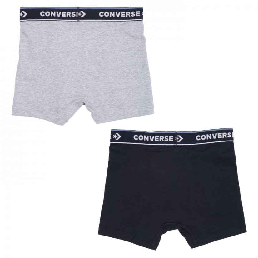Converse Boxers 2 Pack Junior Boys Black