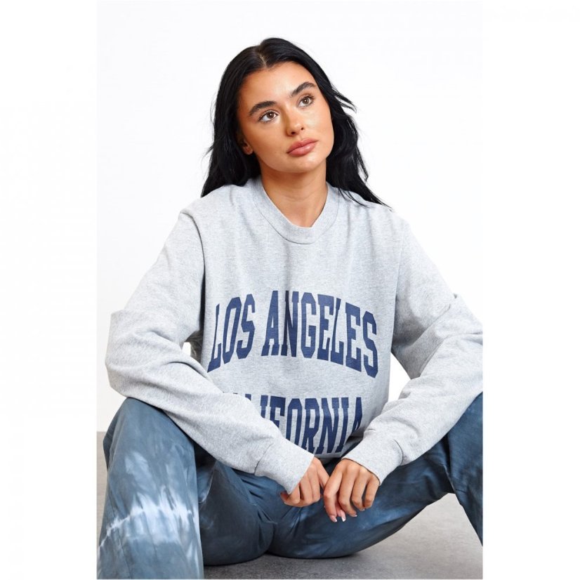 Daisy Street LA Sweatshirt GREY MARL