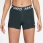 Nike Pro Three Inch Shorts Womens Seaweed/White