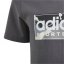 adidas Logo T Shirt Junior Grey5/Blk/Wht