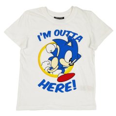 Dětské tričko Ježek Sonic - I'm Outta Here