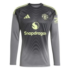 adidas Manchester United Long Sleeve Goalkeeper Shirt 2025 2026 Adults Grey