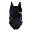Speedo Kids' HB Splice MB One Piece Swimsuit Anth/Pink