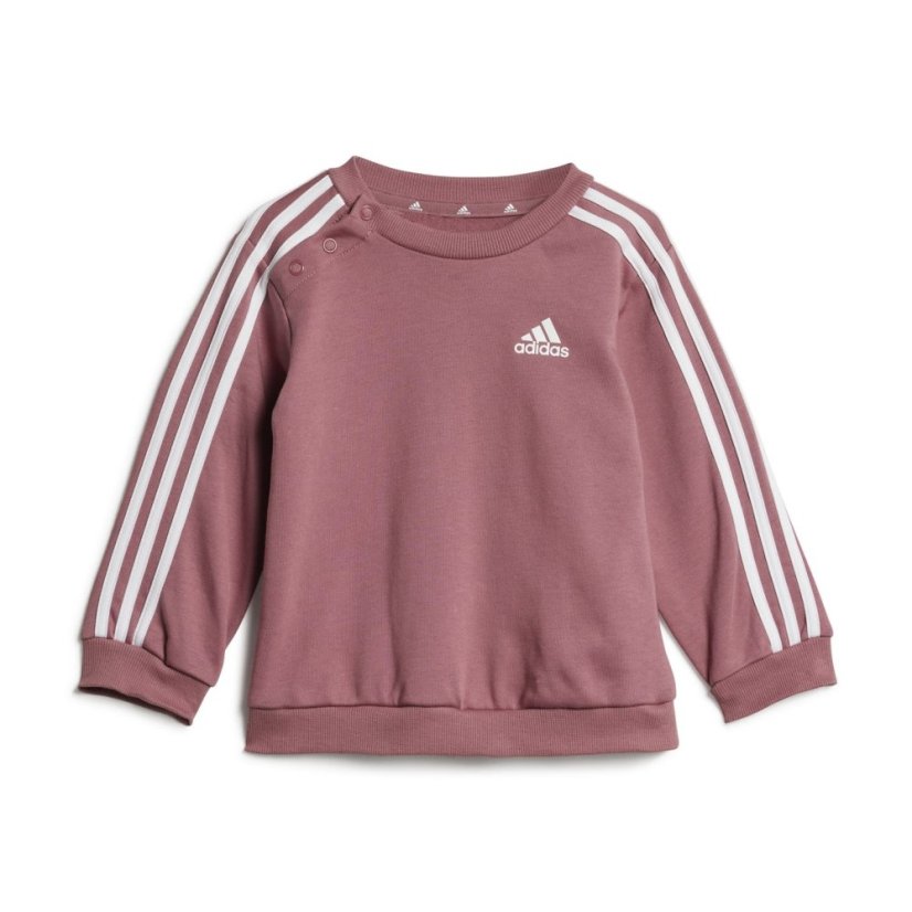 adidas Essentials 3-Stripes Jogger Set Kids Bb51 Preloved Crimso