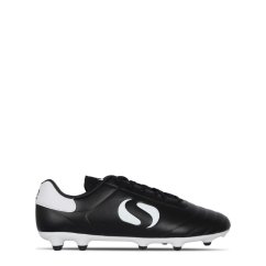Sondico Strike Firm Ground Football Boots Black/White