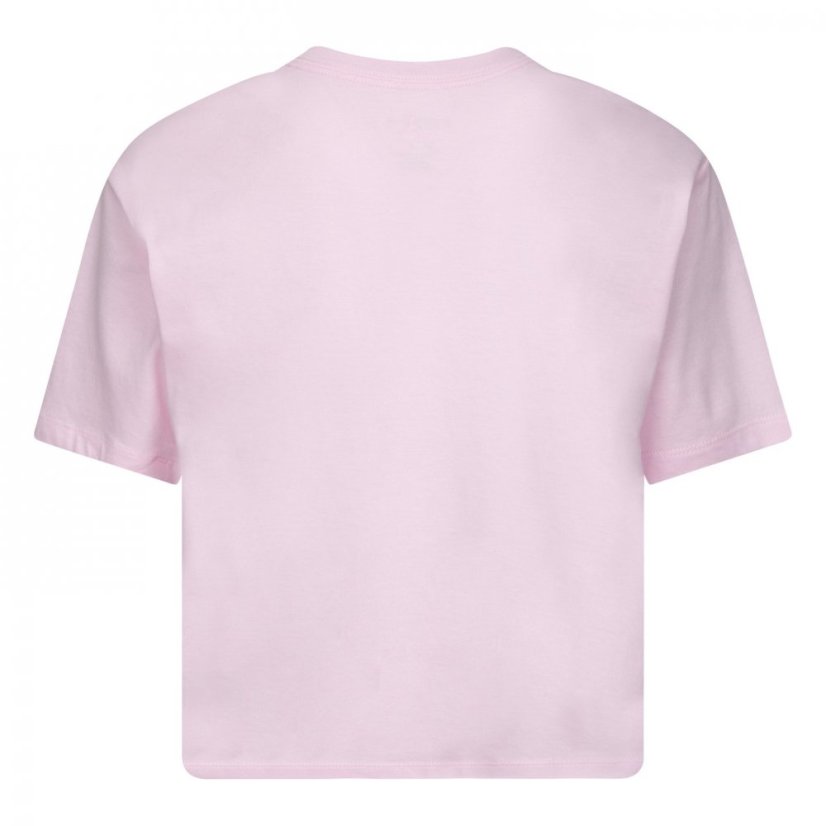 Air Jordan Jumpman Cropped T-Shirt Junior Girls Pink/Blk SL