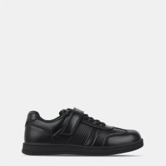 Giorgio Kids Strap Moc Toe Shoes Black