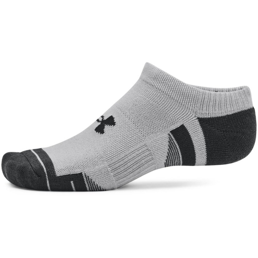 Under Armour UA Performance Tech 3-Pack No Show Socks Unisex Blk/Gry/Wht