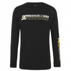 DC Longer Logo T Shirt Black