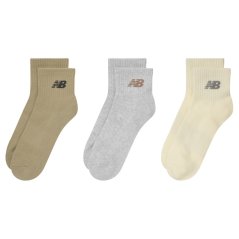 New Balance Everyday Ankle Socks 3-Pack Adults Neutrals Multi