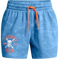 Under Armour Women's Performance Terry Gym Shorts Blue
