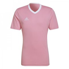 adidas Entrada 22 Short Sleeve Jersey Top Mens Pink