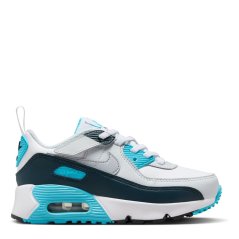 Nike Air Max 90 EasyOn Little Kids' Shoes White/Wolf Grey