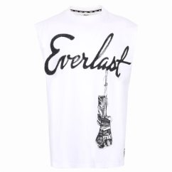 Everlast Men's Grph Cotton Sleeveless Tank Top White