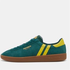 Patrick Men's Monaco Cupsole Low-Top Trainers Green/Yellow