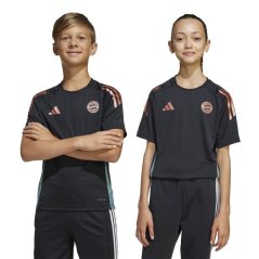 adidas Bayern Munich Training Shirt 2025 2026 Juniors Black