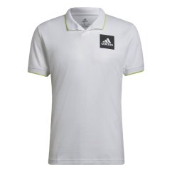 adidas HEAT.RDY Tennis Freelift pánske polo tričko White / Pulse Lime