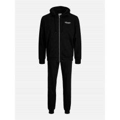Jack and Jones Mason Zip Hoodie Tracksuit Co-ord Set Mens Black