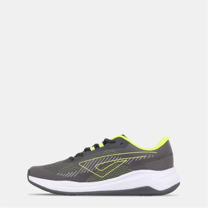 Karrimor Tempo Running Trainers Mens Grey/Lime
