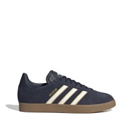 adidas Gazelle Terrace Icons Trainers Mens Navy/White/Gold