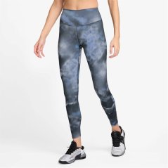 Nike One High-Rise Tights Womens AOP Navy