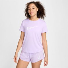 Nike One Swoosh Women's Dri-FIT Short-Sleeve Running Top Lilac Bloom