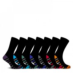 Kangol Formal Socks 7 Pack Mens Plus Colour Str Sole