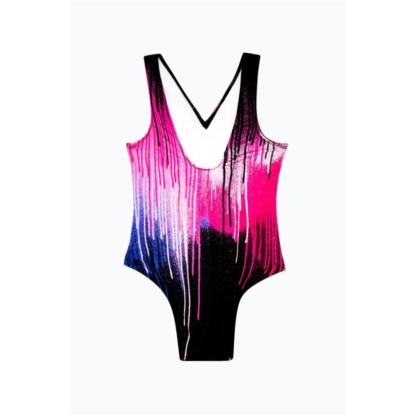 Hype Kids' Drips One Piece Swimsuit Multi
