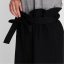 Firetrap High Waisted Paper Bag Shorts Black