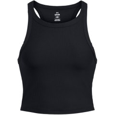 Under Armour Meridian Rib Cropped Tank Womens Black