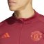 adidas Manchester United Drill Top 2023 2024 Adults Burgendy