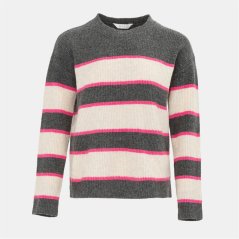 Miso Stripe Jumper Women Grey