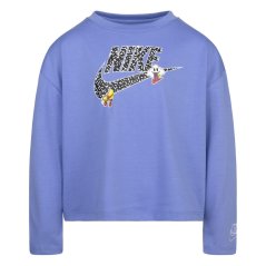 Nike Notebook Long Sleeve Knit Top Blue