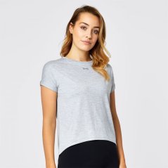 USA Pro Short Sleeve Sports dámske tričko Grey Marl