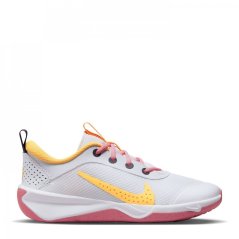 Nike Omni Multi-Court Big Kids' Indoor Court Shoes White/Coral