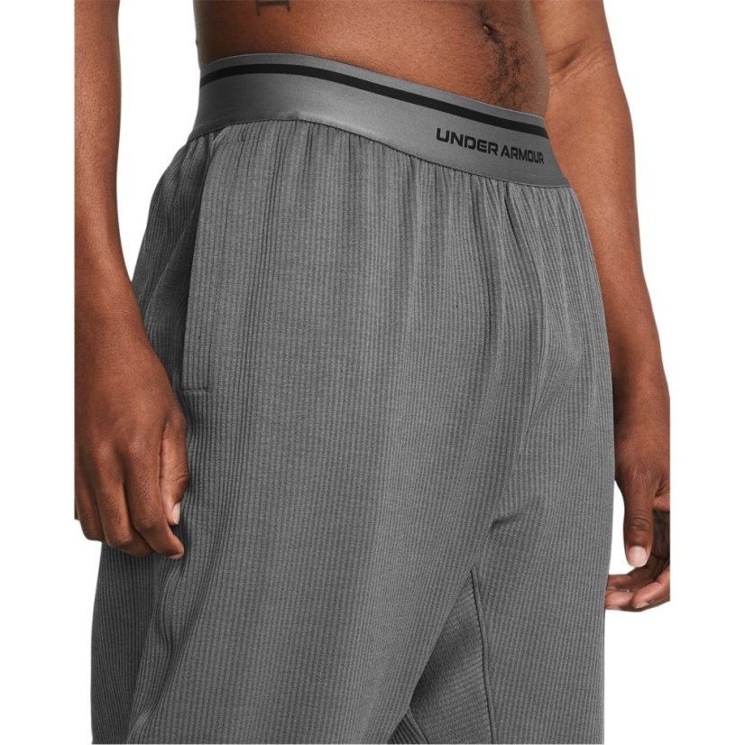 Under Armour Men's Ribbed Open Hem Fleece Joggers Grey