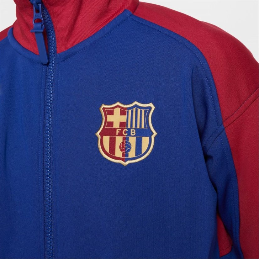 Nike Barcelona Academy Pro Anthem Jacket 2024 2025 Juniors Blue