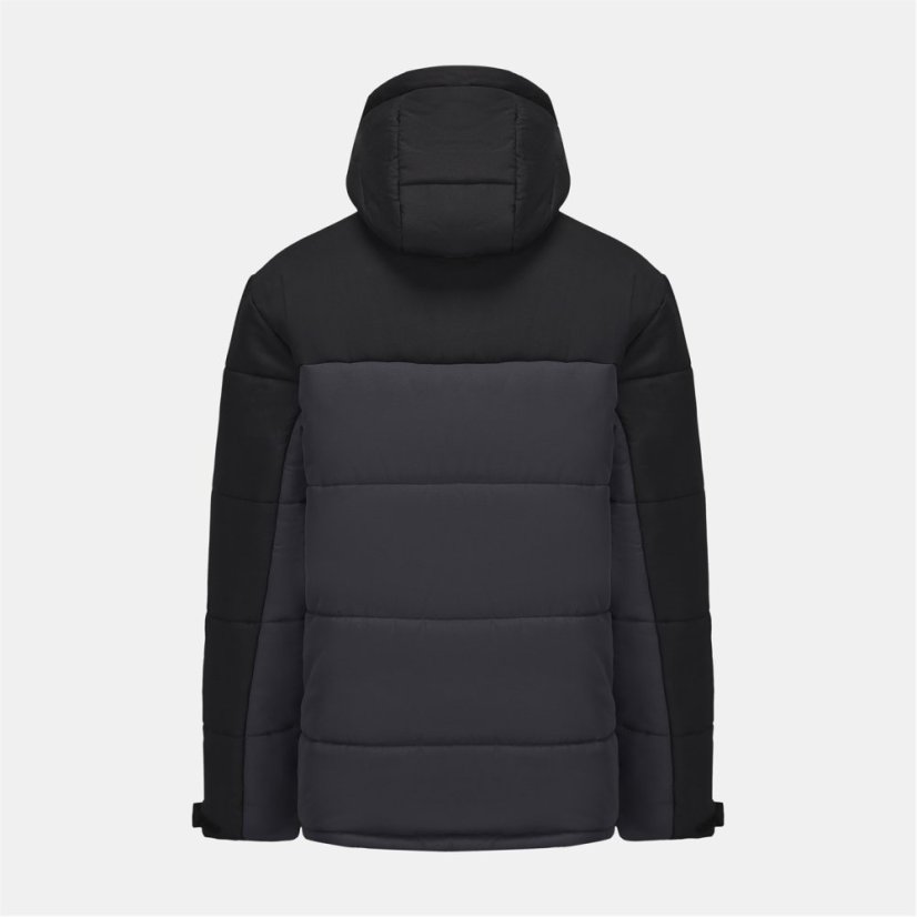 Gelert Boys' Hooded Quilted Long Sleeve Insulated Puffer Jacket Black