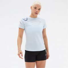 New Balance Impact Short Sleeve Run dámské tričko Blue Haze (444)