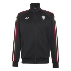 adidas Mens Manchester United Originals Tracksuit Top 25/26 Black/White