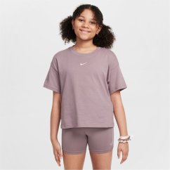 Nike Sportswear Big Kids' (Girls') T-Shirt Taupe Grey
